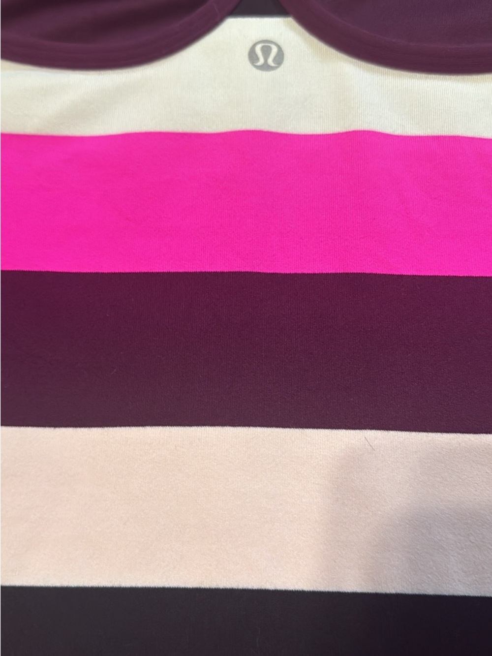 lululemon Pink & Raspberry Striped Power Y Tank S/M - Picture 5 of 5